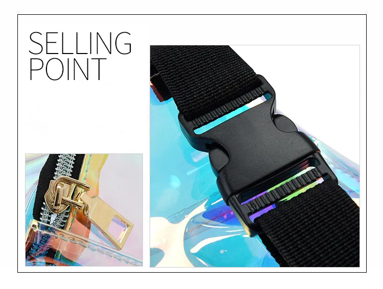 Waist Prsonality Dazzling Lasr Fanny Pack Watrproof Fashion Holographic Chst Bag Cross-Body Pockt Closur Coin_voghion.com