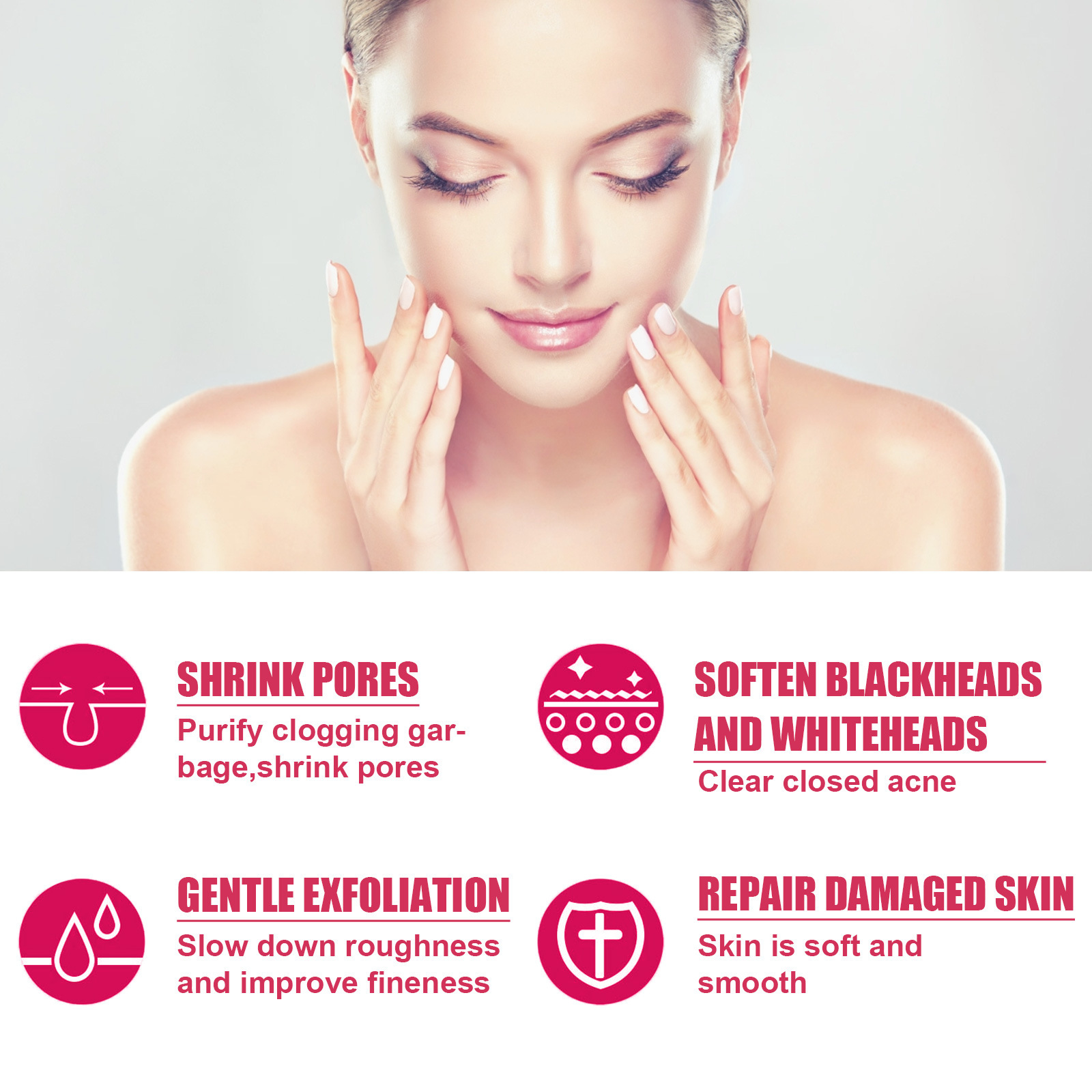 EELHOE Pore Shrink Cream, Lightening Acne Print Anti-Aging Moisturizing Whitening Skin Anti-Wrinkle Cream_voghion.com