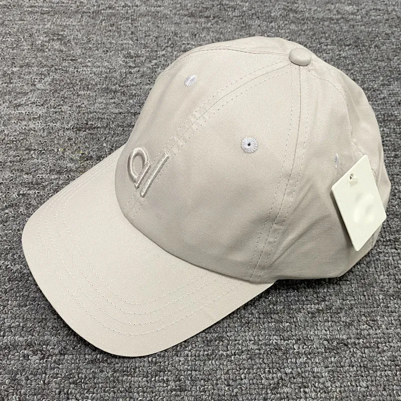 Versatile Baseball Cap Solid Color Letter Embroidered Yoga Designer Hat Spring/Summer Breathable Sunshade Trucker Hats_voghion.com