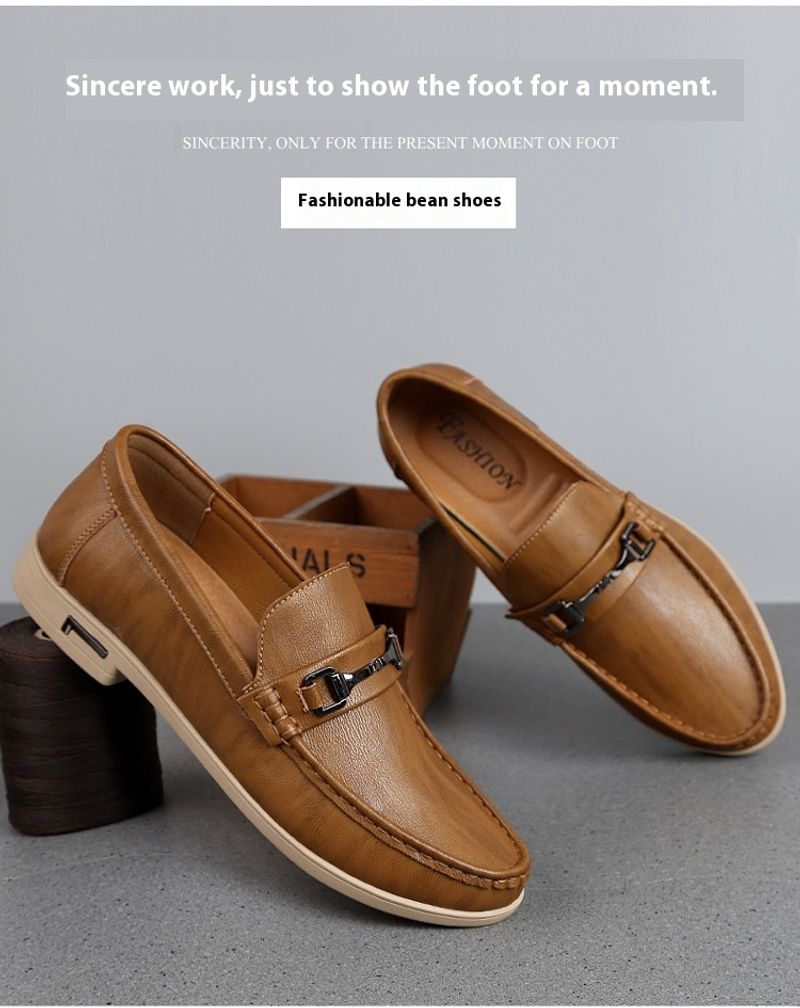 New Genuine Leather Men Casual Fashion Formal Mens Loafers Moccasins Italian Breathable Slip On Male Boat Shoes Size_desvips.com