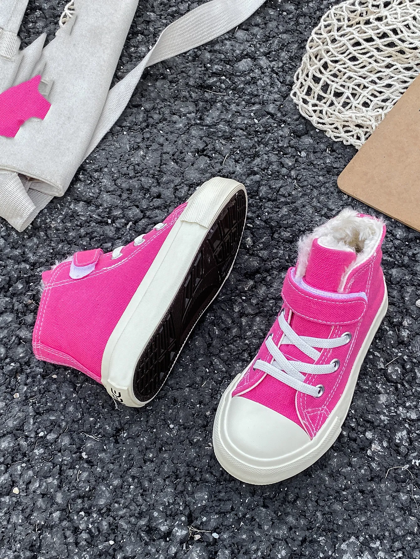 Board Thicken Plush Warm Children Boys Girls Happysteps Square Head Kids Cotton Boots Toddler Winter Shoes Youth Size_desvips.com