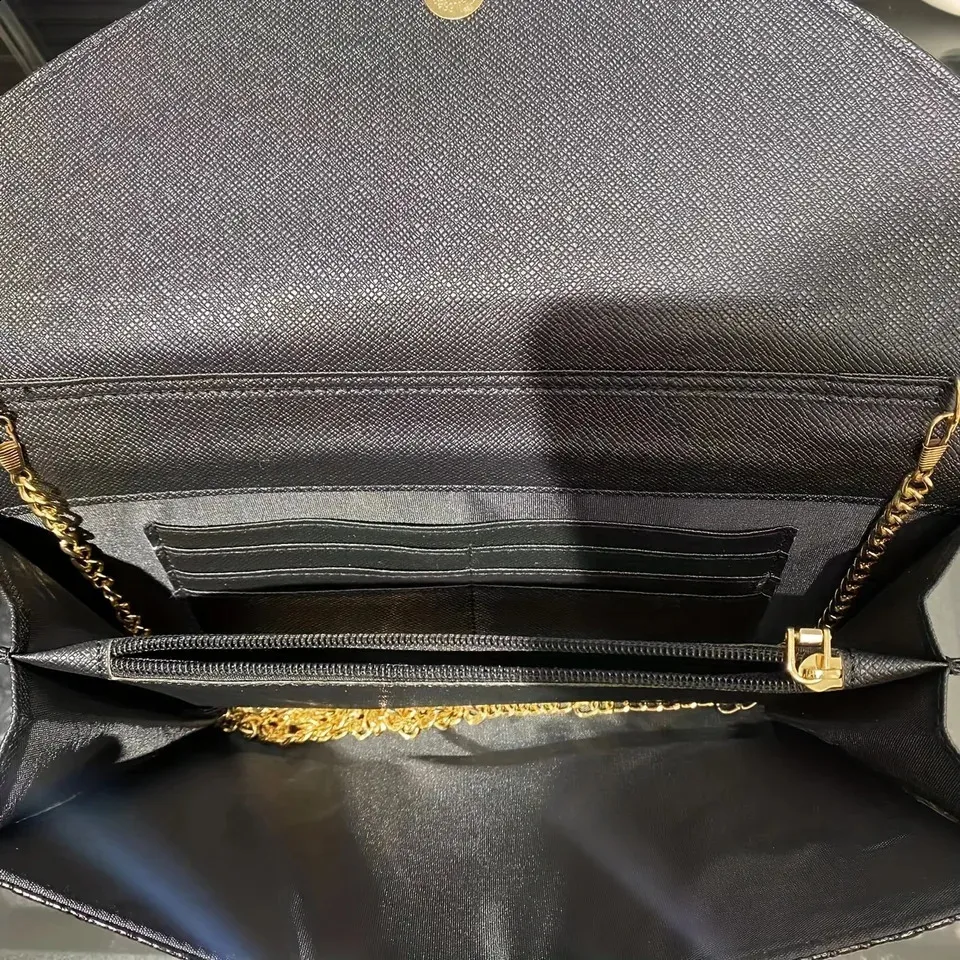 Pochette à bandoulière en cuir verni imprimé grande capacité pour femme 240924_voghion.com