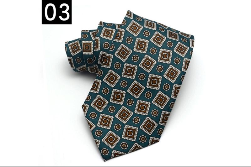 Trendy Men's Casual And Modern Fashion Collar, 9CM Wide Tie, Suit Accessories, Hand Printed TIE_voghion.com