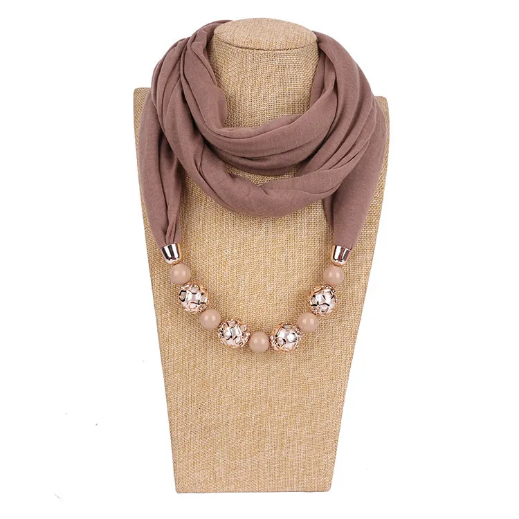 Collier simple et frais de style coréen, petit foulard en soie douce pour protection du cou et protection solaire, printemps-été pour femmes_voghion.com