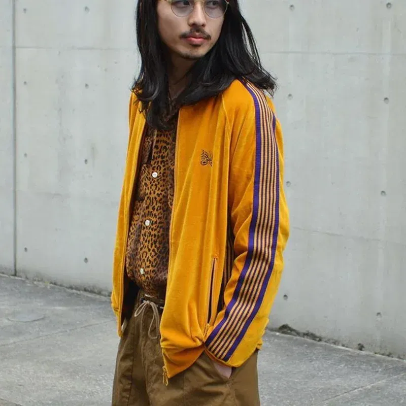 giacca da uomo moda multicolore uomo donna coppia aghi awge giacca da pista alta qualità a righe veet cappotto ricamato_voghion.com