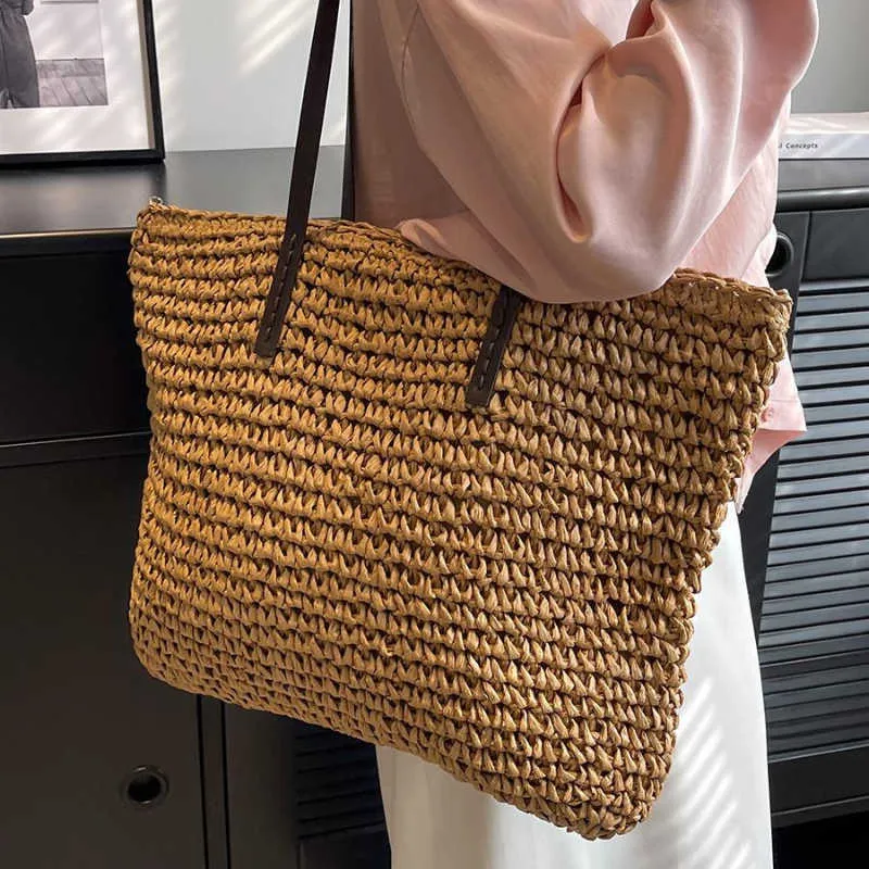 2023 Hot Sale Design Grass Womens Fashion Summer Leisure Large Capacity Shoulder Bag Y241123_voghion.com