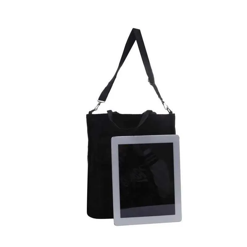 Sac à dos étudiant rétro en velours côtelé chaud Fem toile shopping avec sac extérieur 2024 nouvel article Y241109_voghion.com