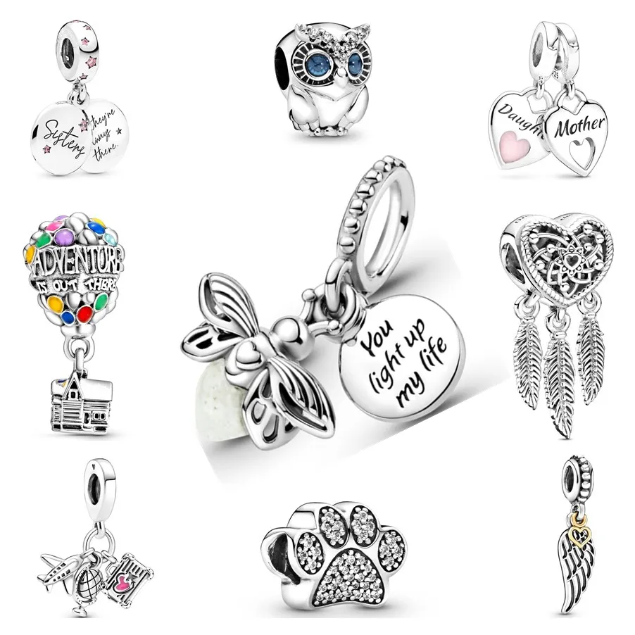 Silber Charm Eule Anhänger Für Armband Diy Schmuck Silber_voghion.com