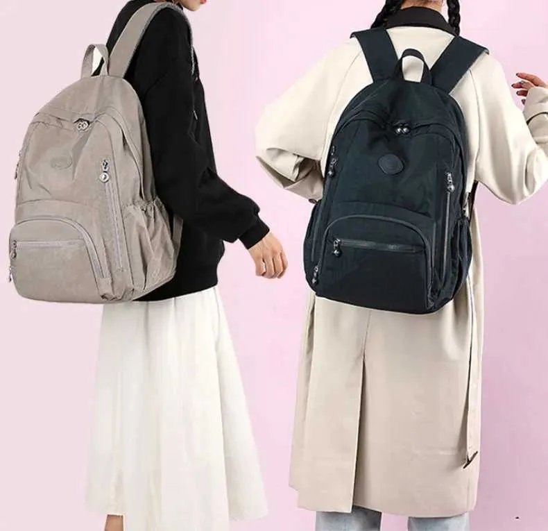 Großzügiger, wasserdichter, transparenter Laptop-Rucksack für Damen mit mehreren Taschen für die Reise, für die Uni oder die Schule C241107_voghion.com