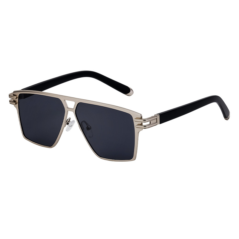 Lunettes de soleil élégantes à monture carrée pour hommes Lunettes de soleil vintage de haute qualité pour hommes
