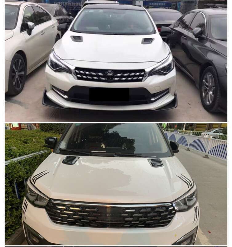 Car Shark Gill Simulation Engine Hood Universal Decorative Sticker Modification Air Outlet_voghion.com