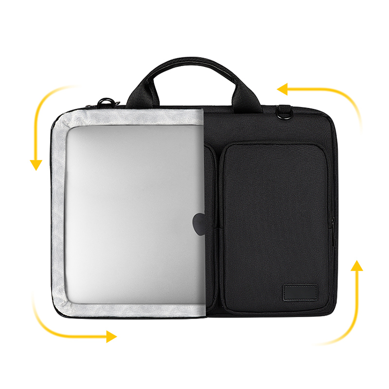 Geantă de laptop rezistentă la șocuri 13,3 14 15,6 16 inch pentru notebook, husă pentru Macbook Xiaomi Air Pro hp13 15 umăr servietă femei genți_voghion.com