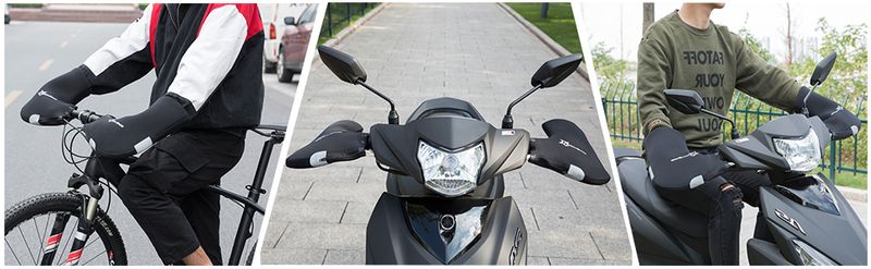 ROCKBROS Bicycle And Motorcycle Gloves, Hand Warmers, Windproof Handlebar Muffs_voghion.com