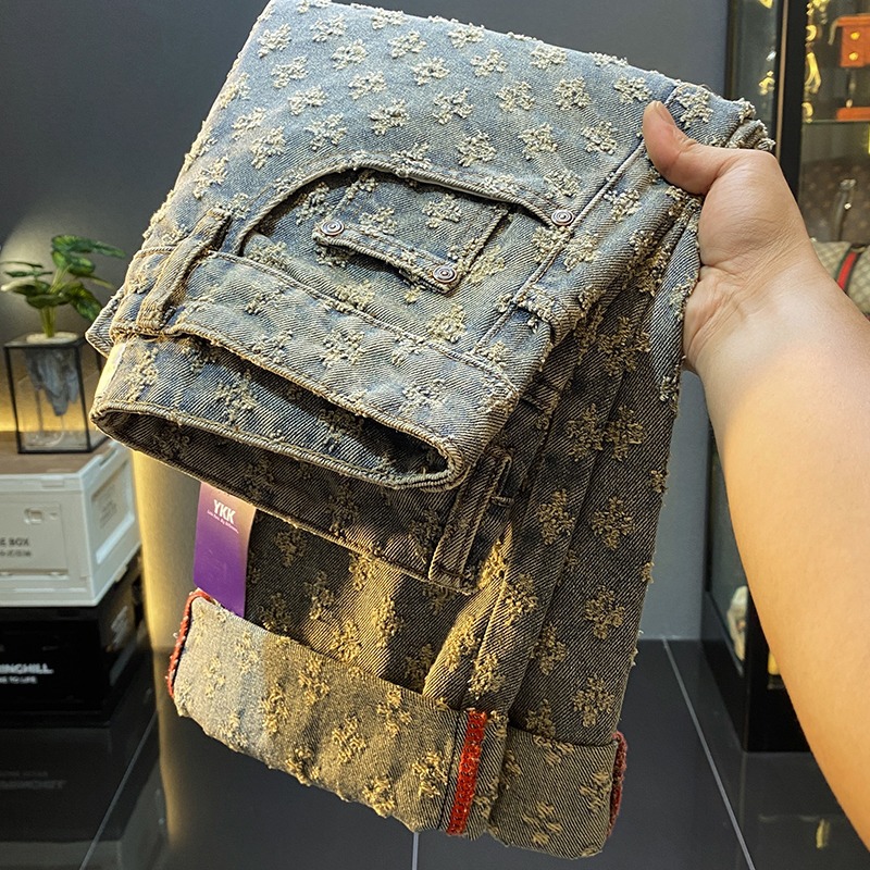 American High Street Jeans Unisex Trendy Brand Spring/summer New Versatile Casual Loose Straight Leg Couple Long Pants