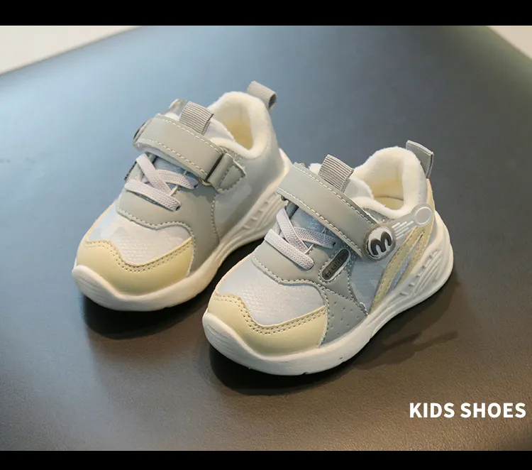 Baskets pour tout-petits, pour bébés, marche en plein air, course à pied, mignonnes, chaussures d'hiver à semelle souple, antidérapantes, pour enfants, garçons et filles_voghion.com