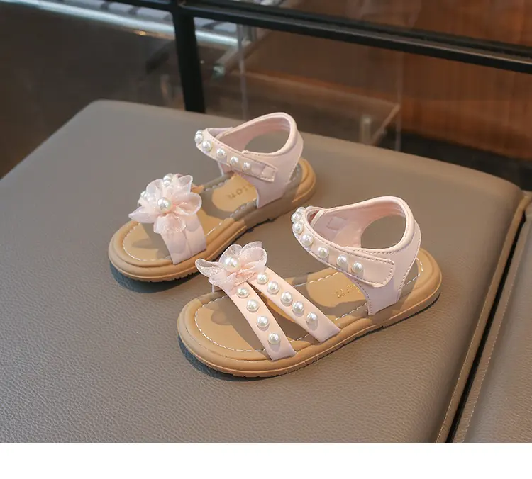 Flicksandaler blommig prinsessa sandaler mångsidigt mode_voghion.com