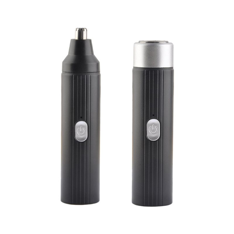 Ruixingst 1 Leistungsstarker Motor Hochwirksamer ABS Kabelloser Rotationsbartrasierer Nasenhaarschneider-Set für Zuhause_voghion.com