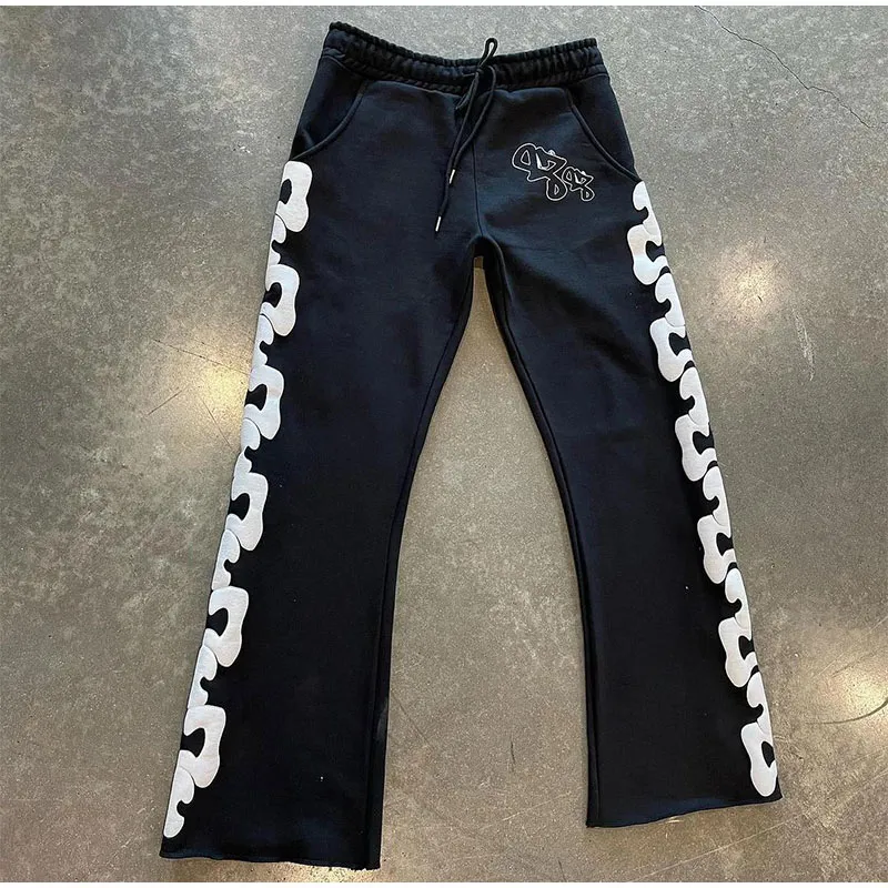 Herenbroek Y2k Street Printed Flared Haruku Casual Loose Wide Leg Joggers Hip Hop 2024 Rechte Broeken Sweatpants_voghion.com