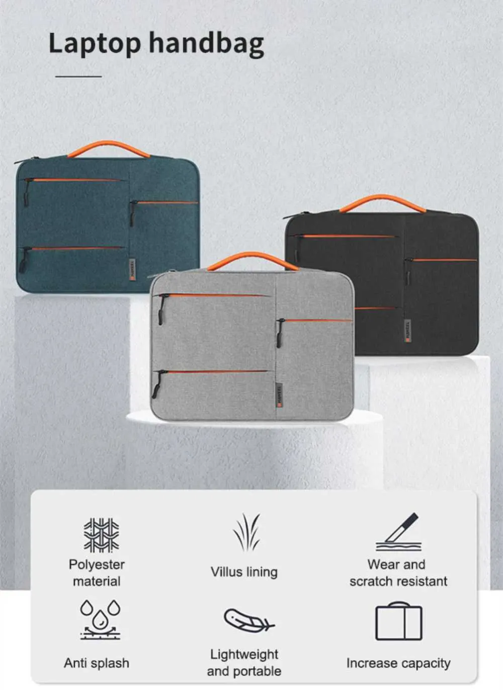 Tacco 13/14/15 POLLICI Custodia per computer portatile Borsa a tracolla Borsa per computer portatile Borsa per libro Air Pro 13 15C241101_voghion.com