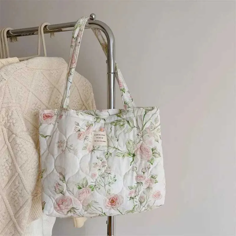 Bavlněná taška ral Tote Bag pro Wen, módní nadýchaná kabelka s polstrovanou obuví, designová nákupní taška Y241109_voghion.com