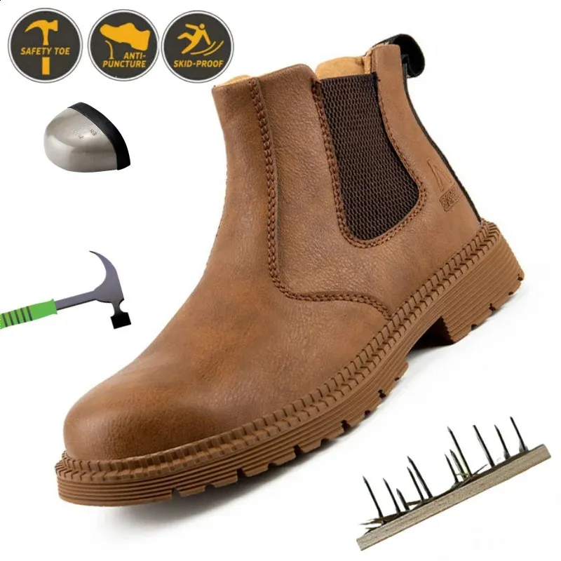 Waterdichte stalen neus herenschoenen met antislip constructie, niet-verwijderbare constructie, werkschoenen voor heren 240918_voghion.com