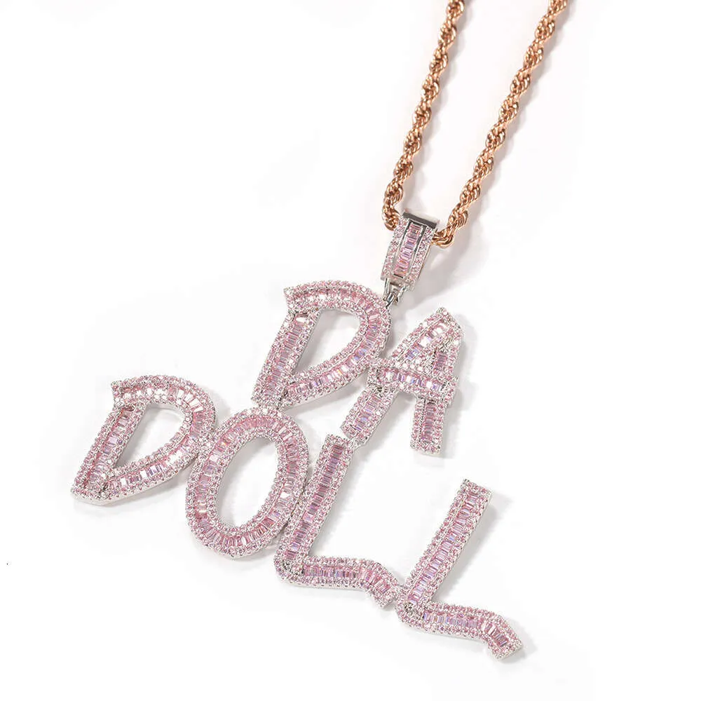 DIY Designer Hip Hop Letter Necklace Fashionable Dia Inlaid Ddiigital Splicing Sweater Chain Tcrendy Brand Unique_voghion.com