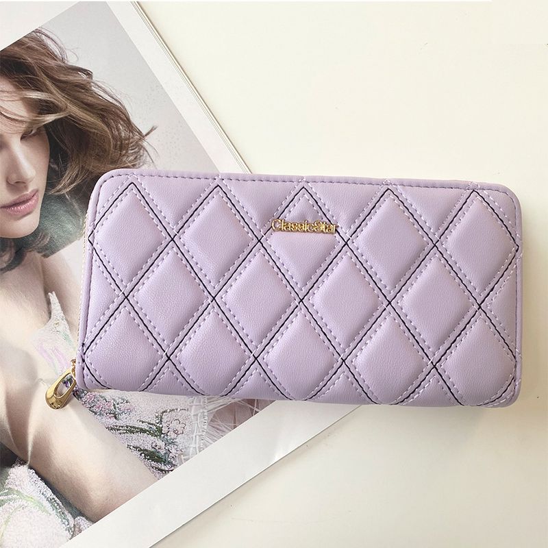 Handtaschen Kleine Stil Dia Damen Brieftasche Ins Große Kapazität Mode Münzgeldbörse Einzelner Reißverschluss Handytasche_voghion.com