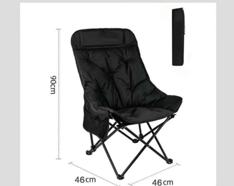 Stop Picking Chairs Randomly! Upgraded High Backrest, Thickened Cotton Moon C, Camping Picnic Folding Artifact Is Coming_voghion.com