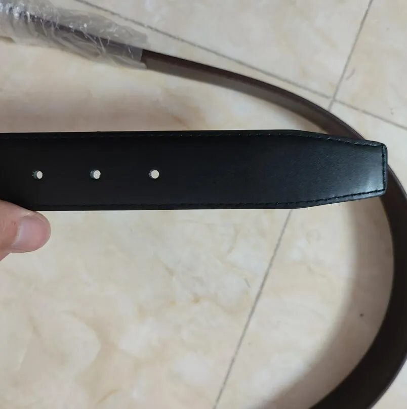 Smooth ather designer belts for Gold Sier Black alphanumeric buck ma chastity top fashion mens accessories_voghion.com