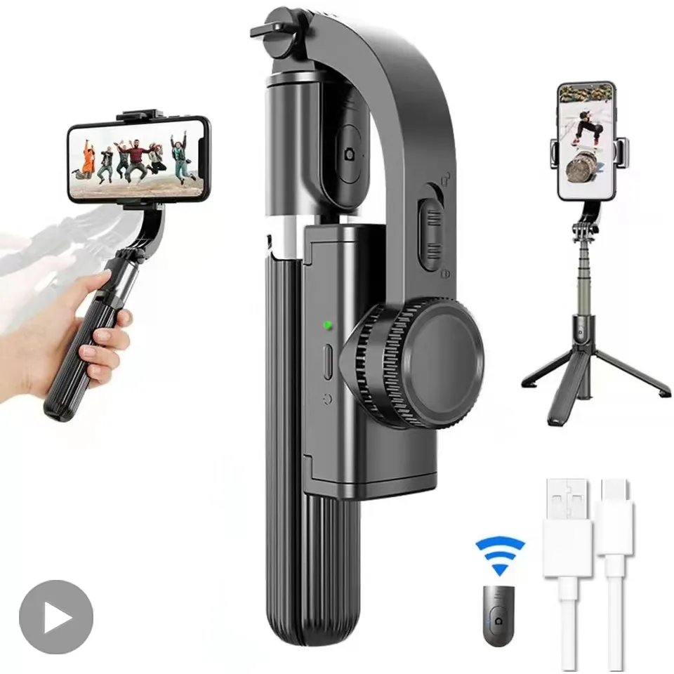 Stabilizzatori Selfie Stick Treppiede Gimbal Stabilizzatore per Cellulare Supporto per Cellulare Smartphone Action Camera Cellulare_voghion.com