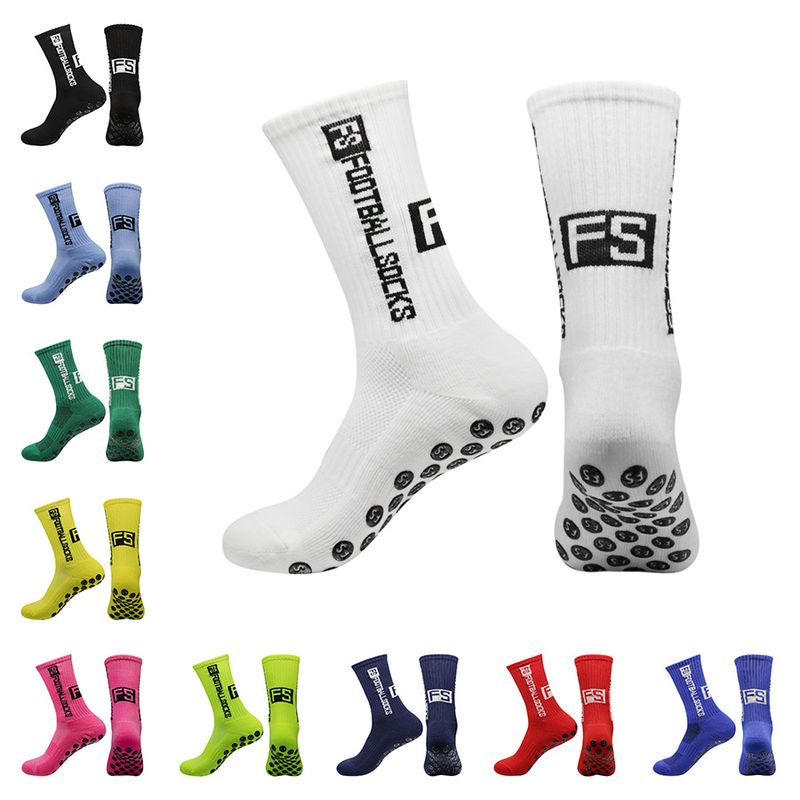 FOOTBALLSOC football sports men's and women's mid-calf silicone non-slip dot basketball yoga soc
