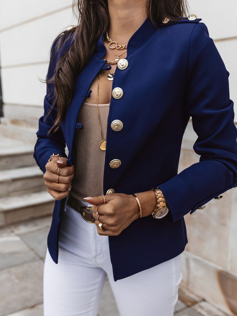 2023 giacca corta blazer da donna a maniche lunghe con petto sottile_voghion.com