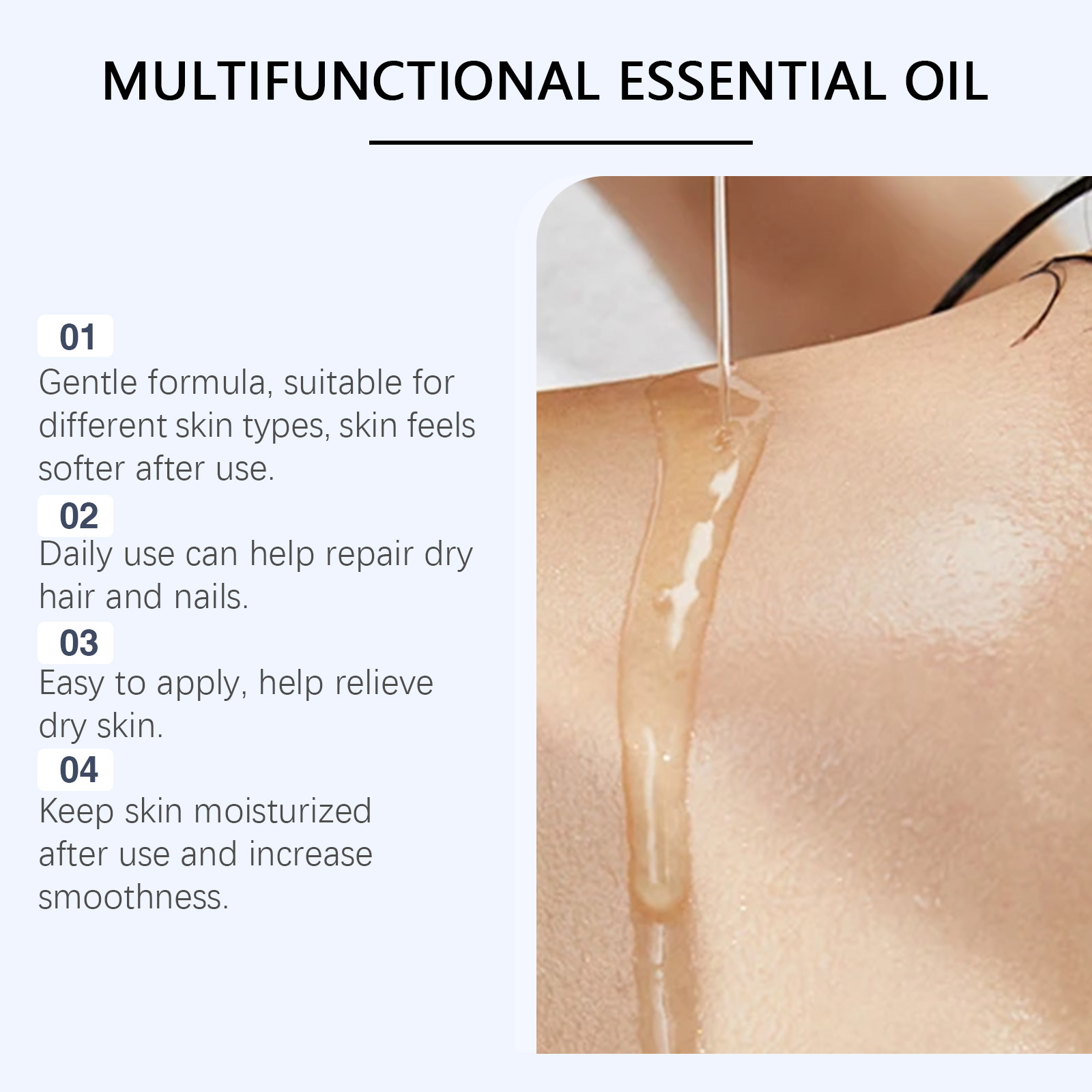 EELHOE Body Multi-Functional Essential Oil, Facial Cleansing Gentle Nourishing Moisturizing Multi-Purpose Care Essence_voghion.com