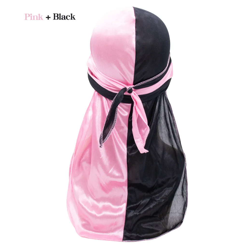 Pirate Cap Long Tail Headwraps for Men and Women Silky Durag Hip Hop Rapper Doo Rag Sleep Hat Bandana Hombre_voghion.com