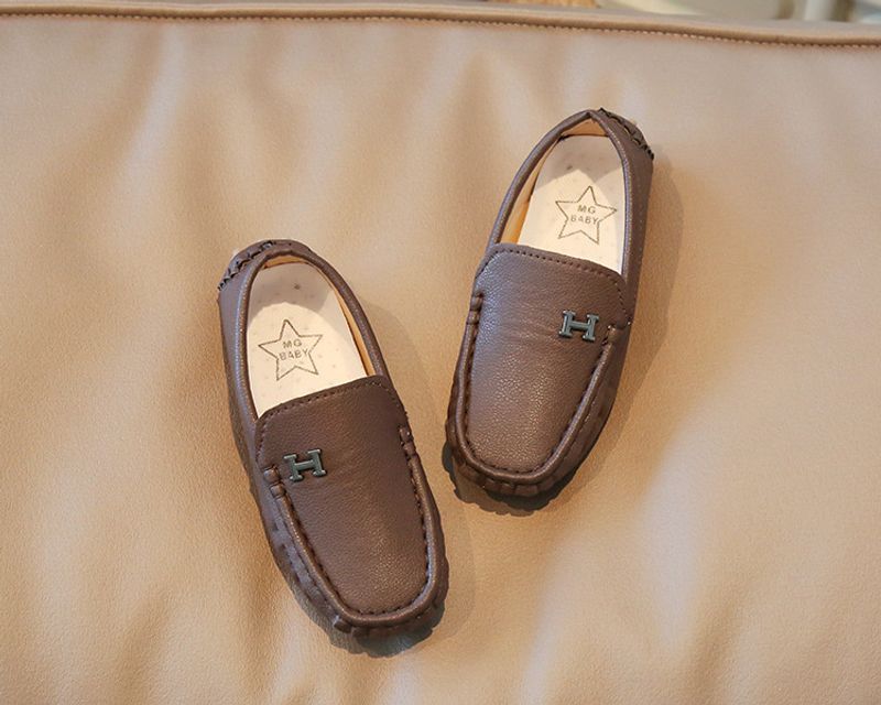 Mocasini sport pentru copii, stil britanic, din piele, 2024, primăvară și toamnă, cu vârf mediu și talpă moale, stil britanic_voghion.com