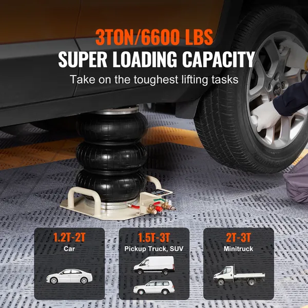 Triple bag luchtgekrik 3 ton capaciteit voor auto en garage_voghion.com