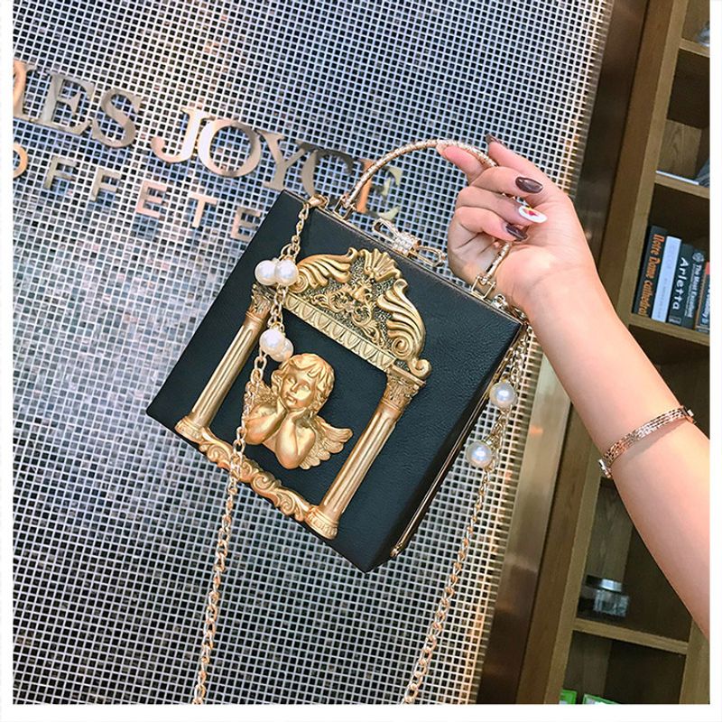 Small Baroque Angel Shoulder Bag For Women With Chain Strap_voghion.com