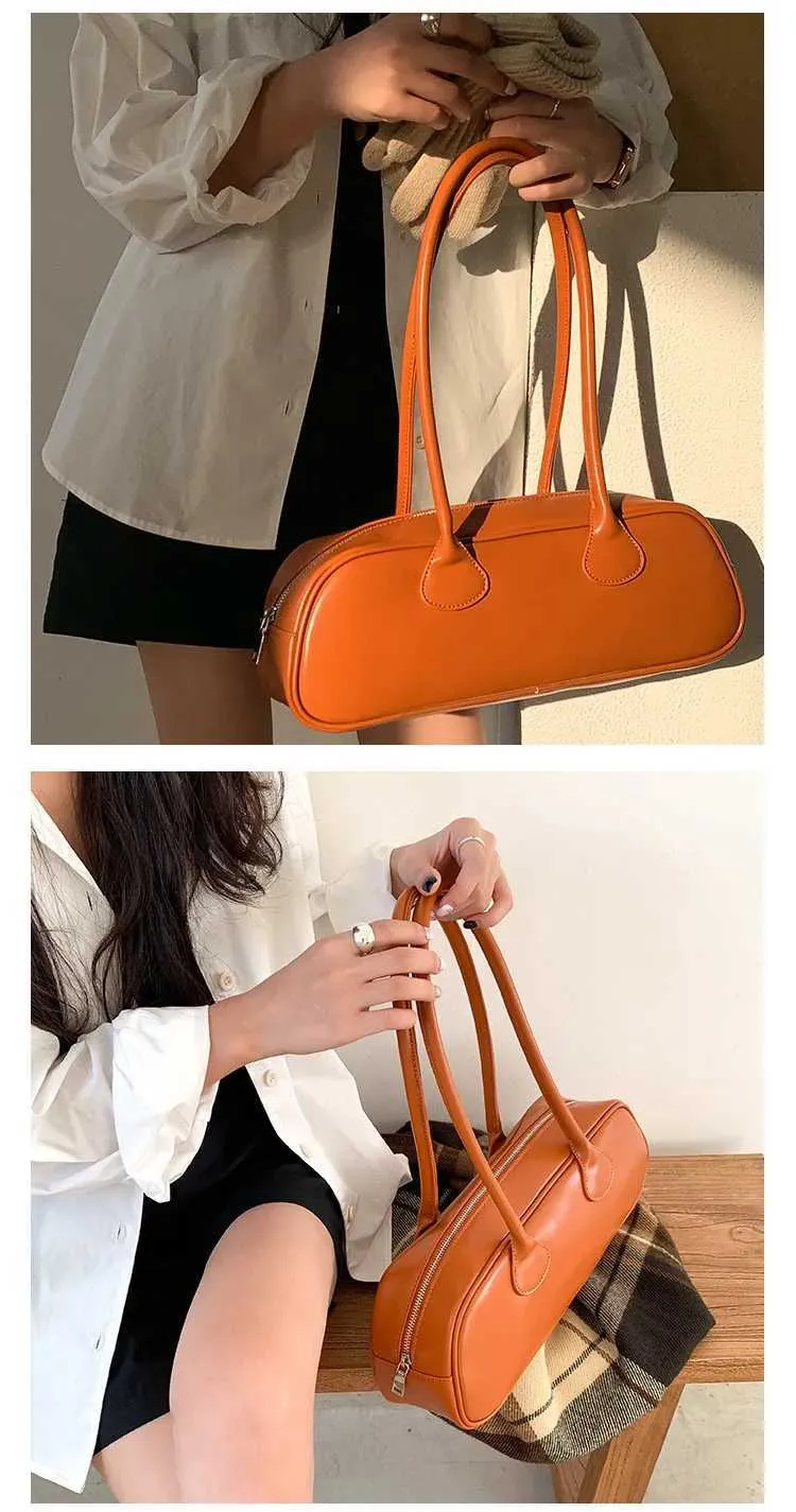 Borse a tracolla ad alta capacità per le donne Nuovo Office Lady PU Borsa sottobraccio Moda Solido Popolare Classico Bolsos C241103_voghion.com