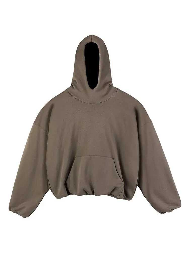Herren Einfarbig Doppellagig Übergroßer Reißverschluss Baumwolle Retro Hochwertiger Hoodie Frühling/Sommer Casual Streetwear R250219_voghion.com