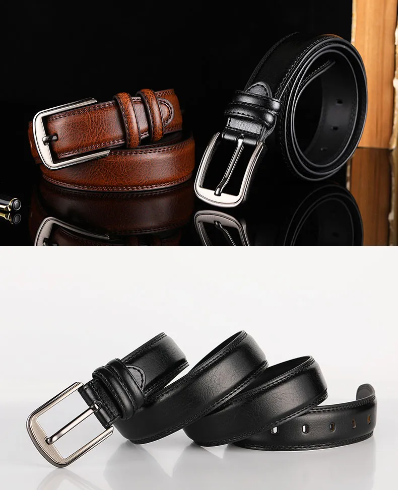 Ceintures 1pc Deepeel 3.7 110-130cm Hommes 2ème Cuir de vachette Homme Designer Business Ceinture Artisanat pour adultes Jeans_voghion.com