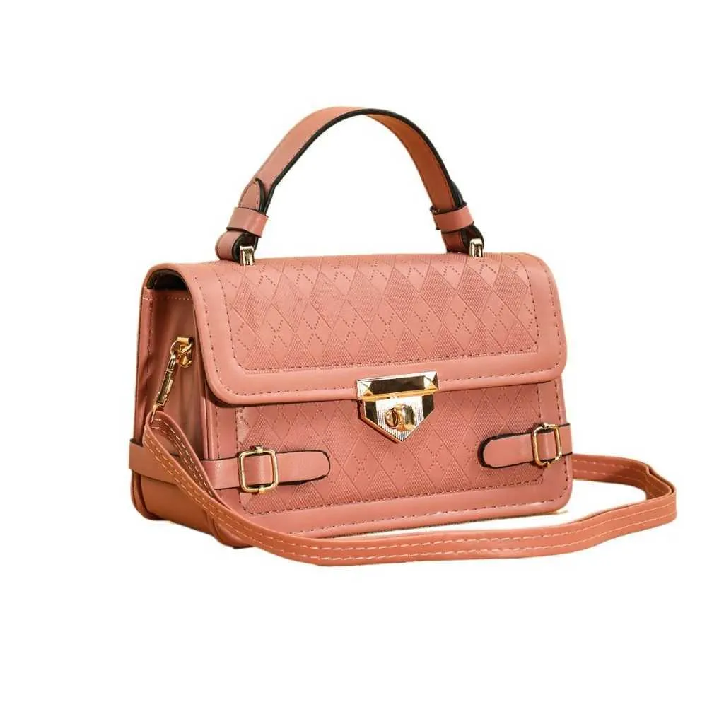 Lässige Mini-Plaid-Handtasche im koreanischen Stil, stilvolle Vintage-Quadrat-Handtasche, klassische einzelne Schultertasche, DailyC241214_voghion.com