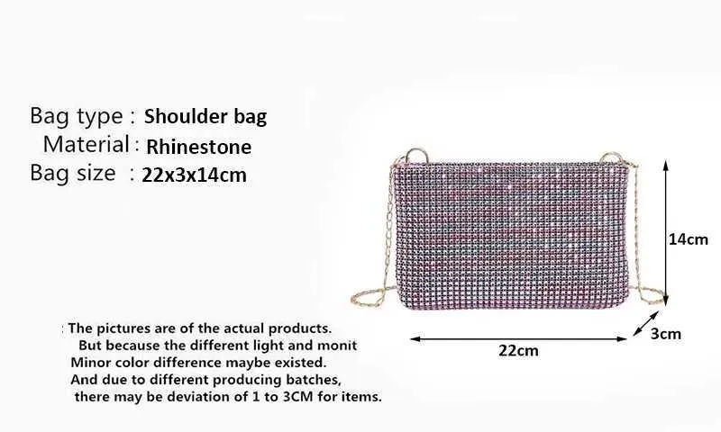 Ydlns Trend Kleine Rhie Quadratische Metallkette Design Schulter Umhängetasche Dia Münzgeldbörse Y241019_voghion.com