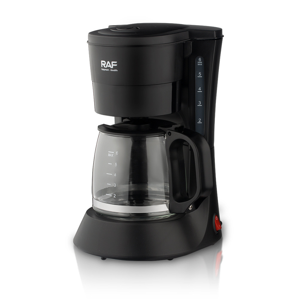 Macchina per caffè americano elettrica da 600 ml - Macchina per caffè americano compatta con filtro riutilizzabile (nera, spina UE/USA/Regno Unito, stile Ins)_voghion.com
