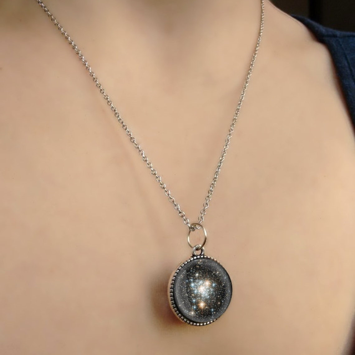 Collane Collana con pendente Galaxy scintillante_voghion.com