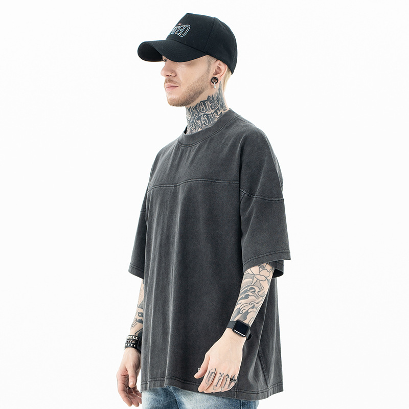 MERCURY SUP Herretøj | 2024 Forår/Sommer Nyheder Trendy Mærke High Street Struktur Splicing Craft Vaskede Gamle Shorts_voghion.com