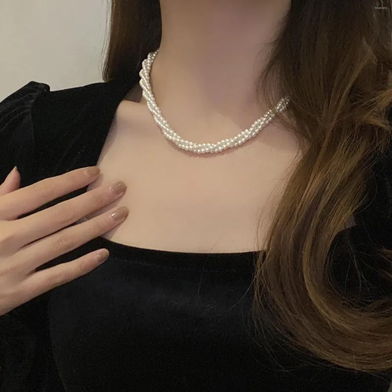 Ketten Temperament Braut Zarte Perlenkette Lichtbeständig Hypoallergen Modeschmuck Für Tägliche Dati_voghion.com