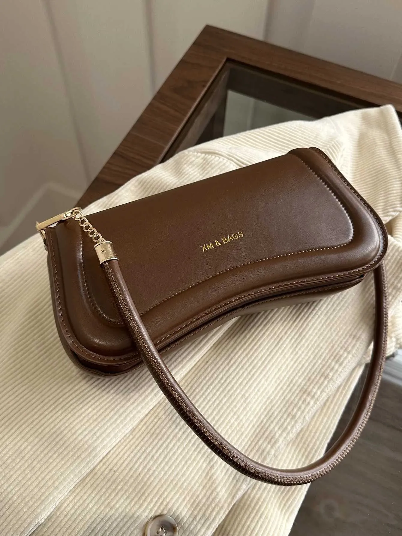 Borsa a tracolla da donna in pelle PU, da ascella, tinta unita, piccola, con manico superiore, da donna, da tutti i giorni, C241103_voghion.com