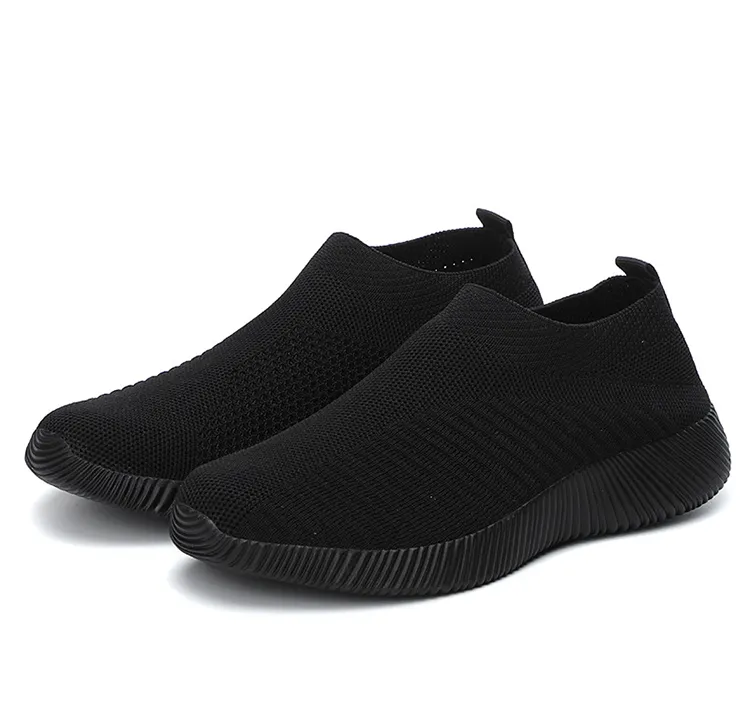 2024 Nuove scarpe da ginnastica morbide comode casual alla moda Slip On Sock per le donne Scarpe basse da donna_voghion.com