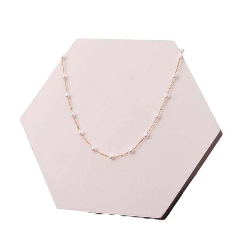 Nuova collana girocollo con catena a clavicola in perle alla moda, gioiello da collo per donna_voghion.com