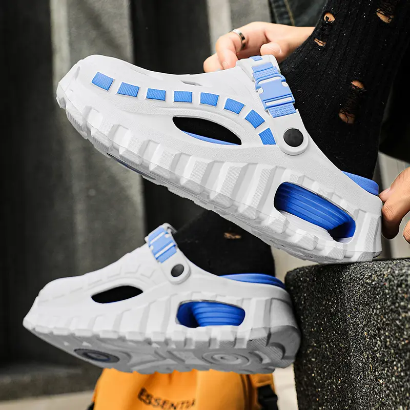 Men's Breathable Hole Sandals For Men Lightweight Beach Slippers_voghion.com